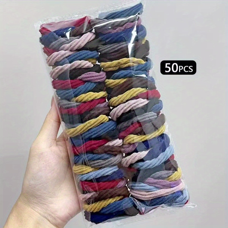 Travel Accessories Girls - 50 PCS Black Mixed Color Satin