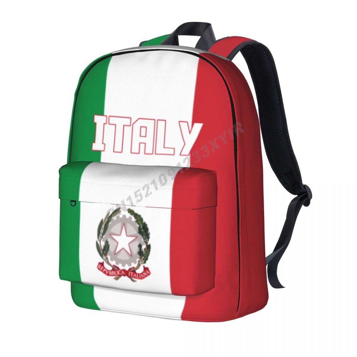 Travel Accessories Italy - Unisex Backpack Italy Flag Italian Stitch