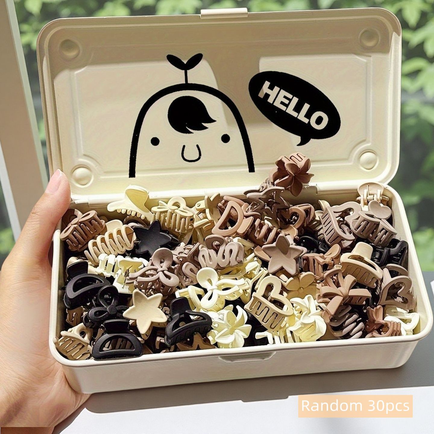 Travel Accessories Gifts For Women - 10/20/30pcs Beige Mixed Pack Small Clips,