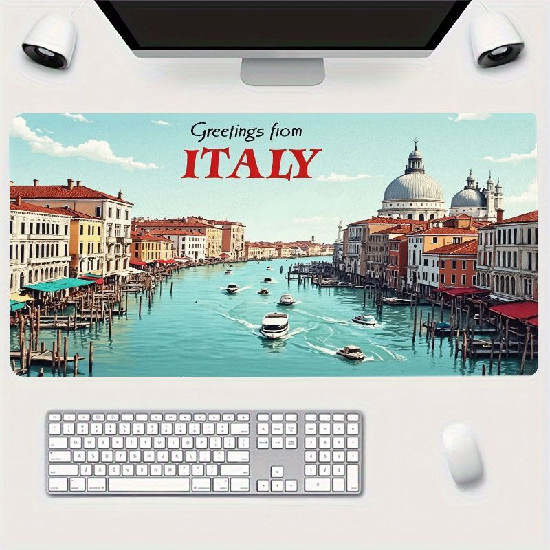 Travel Accessories Italy - Vintage Venice Mouse Pad Iron Art
