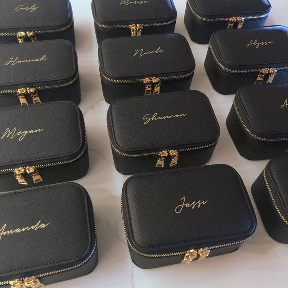 Travel Accessories Gifts For Her - Personalised Trang Sức Hộp Với Tên