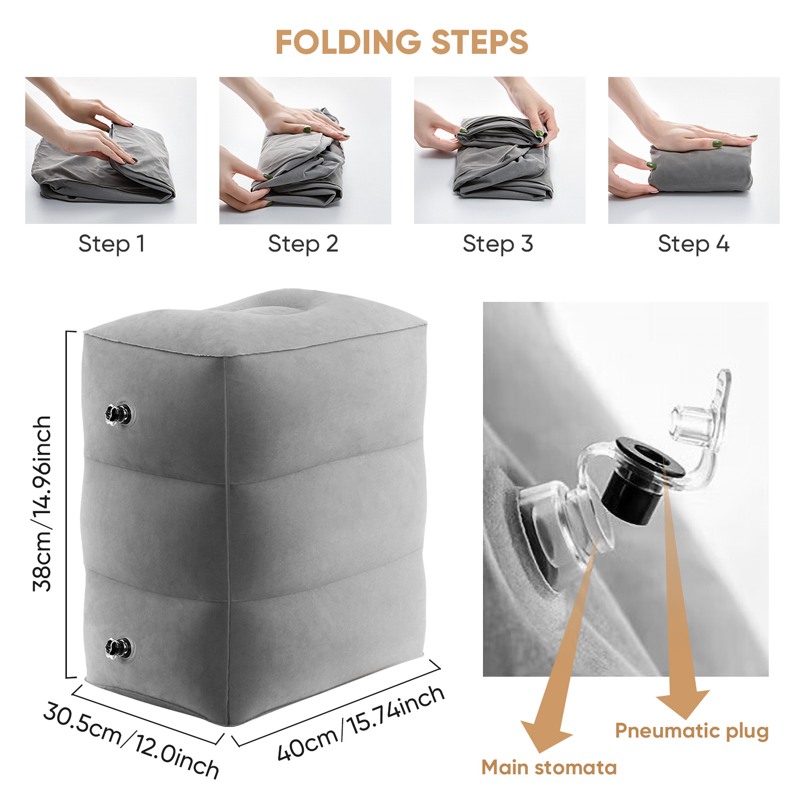 Airplane Foot Rest Travel Foot - đánh giá và giá Travel Pillow Inflatable