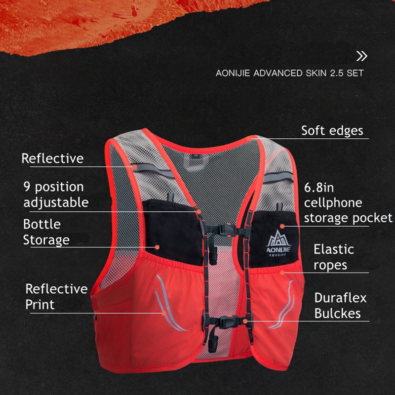 AONIJIE C932 Nhẹ Chạy Áo Nylon - đánh giá và giá Hydration Pack Backpack