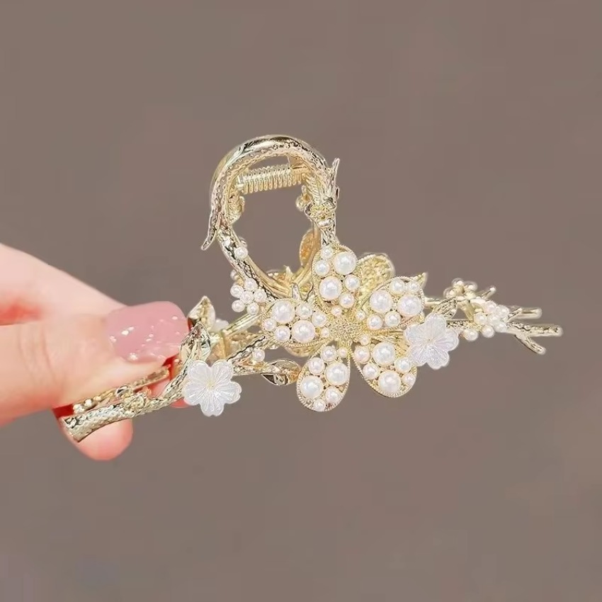1 Pcs Metal Hair Claw Pearl Ha - đánh giá và giá Travel Accessories Girls