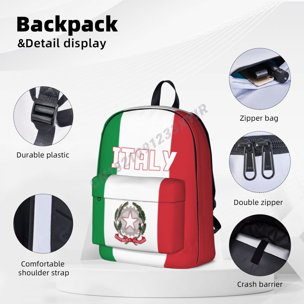 Unisex Backpack Italy Flag Ita - đánh giá và giá Travel Accessories Italy