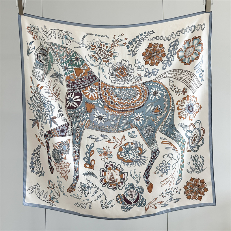 Horse Print Women 90CM Bandana - đánh giá và giá Travel Accessories Gifts For Women