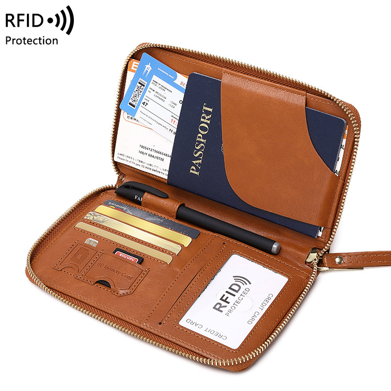 New Leather Passport Cover RFI - đánh giá và giá Travel Accessories Rfid