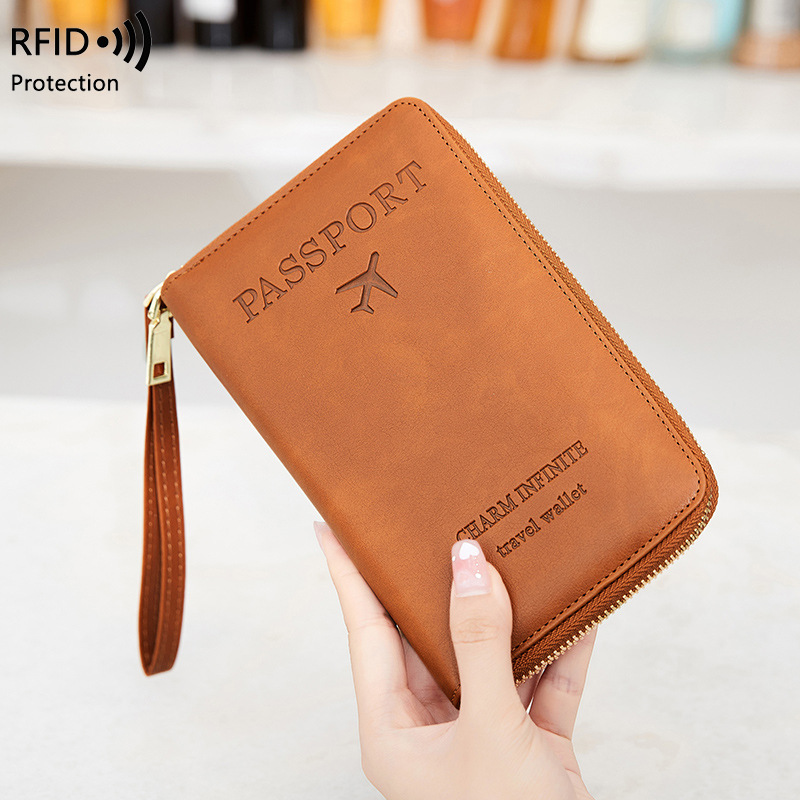New Leather Passport Cover RFI - đánh giá và giá Travel Accessories Rfid