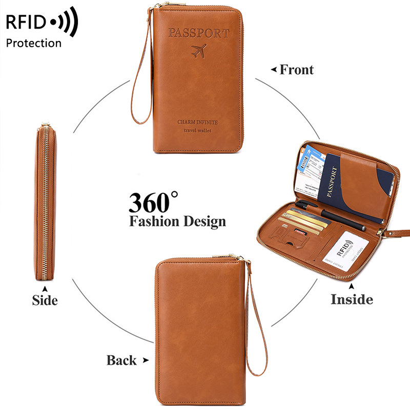 New Leather Passport Cover RFI - đánh giá và giá Travel Accessories Rfid