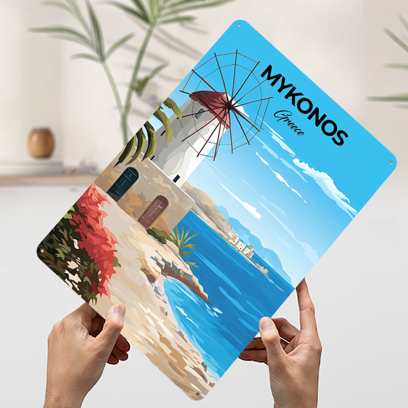 Mykonos Greece Travel Poster C - đánh giá và giá Travel Accessories Greece