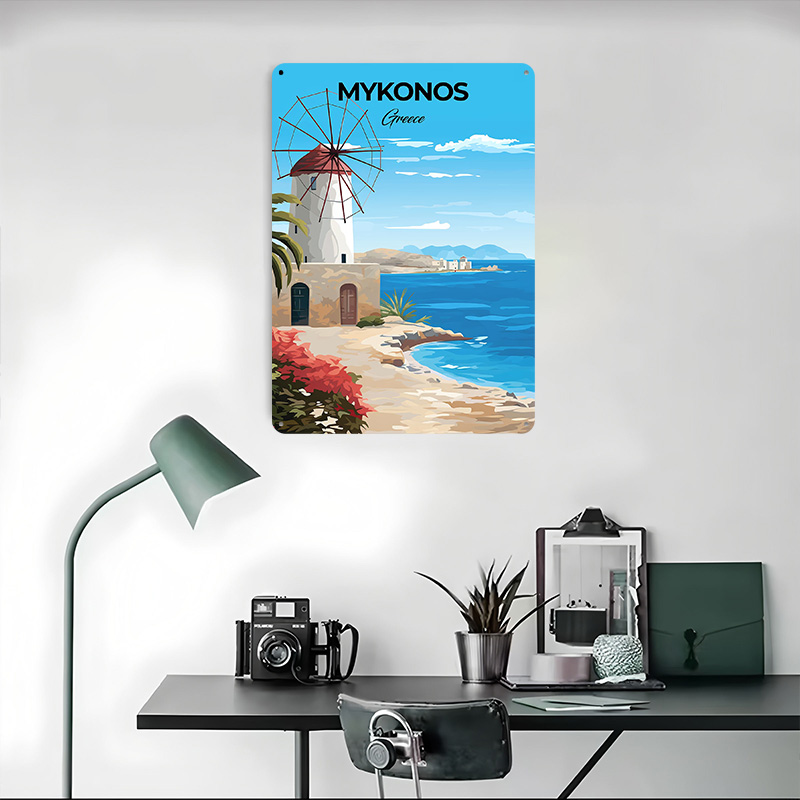 Mykonos Greece Travel Poster C - đánh giá và giá Travel Accessories Greece