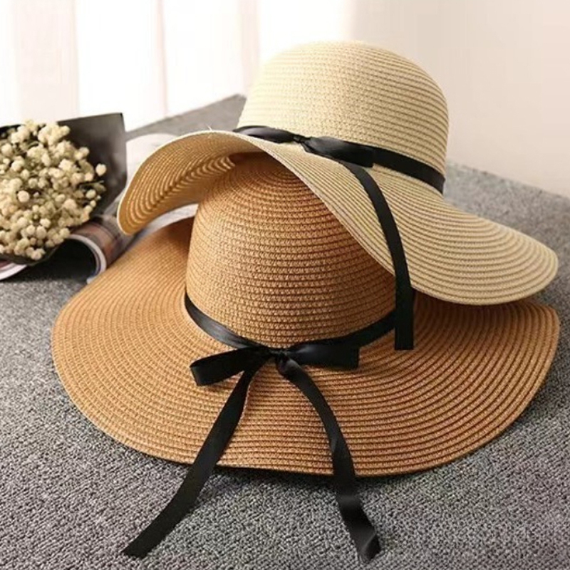 1Pc Wide Brim Summer Straw Hat - đánh giá và giá Travel Accessories Kmart
