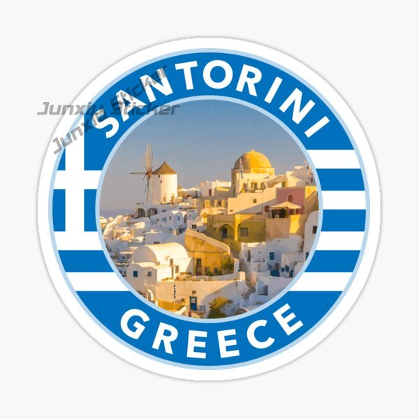 SANTORINI GREECE Car Stickers  - đánh giá và giá Travel Accessories Greece