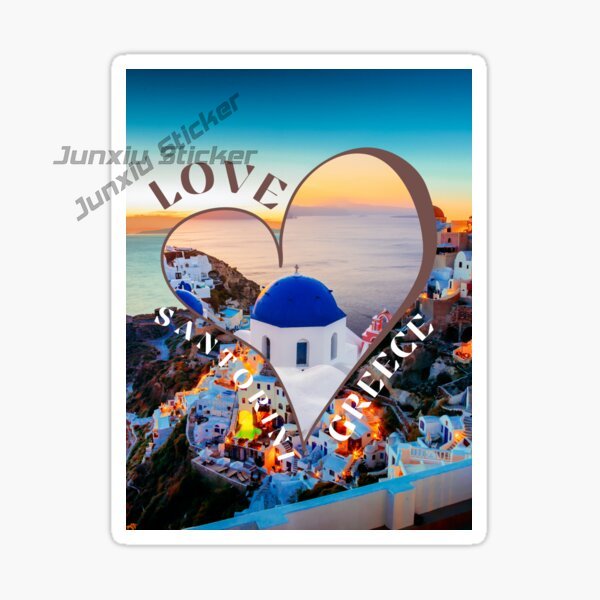 SANTORINI GREECE Car Stickers  - đánh giá và giá Travel Accessories Greece