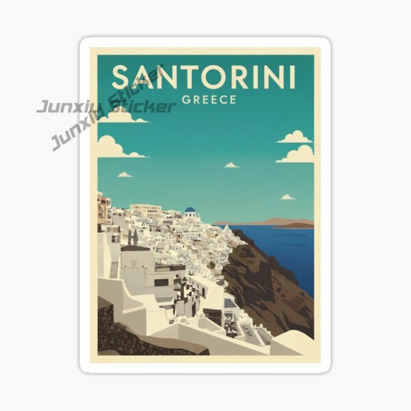 SANTORINI GREECE Car Stickers  - đánh giá và giá Travel Accessories Greece