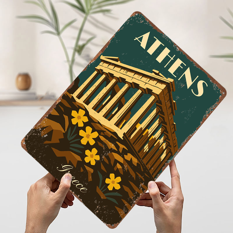 Athens Greece Retro Travel Met - đánh giá và giá Travel Accessories Greece
