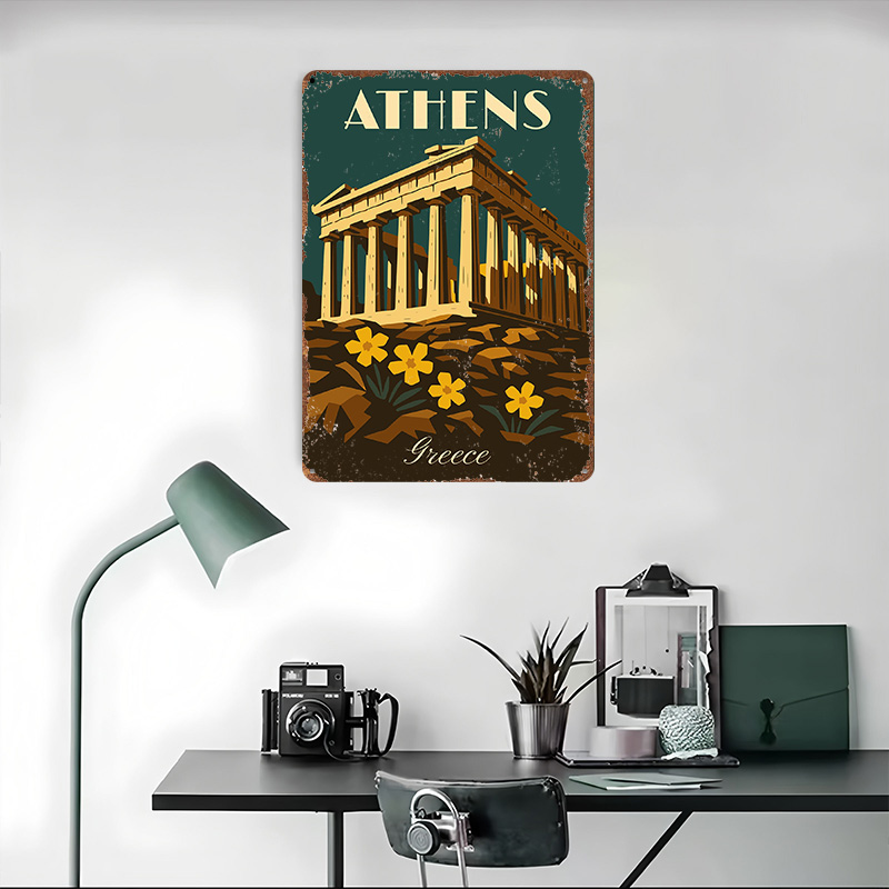 Athens Greece Retro Travel Met - đánh giá và giá Travel Accessories Greece