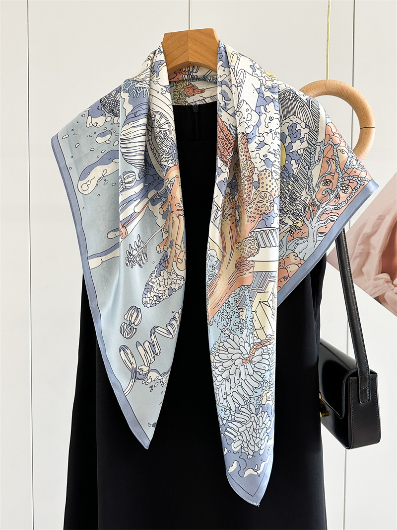 12MM Satin Silk Scarf Women 90 - đánh giá và giá Travel Accessories Gifts For Women