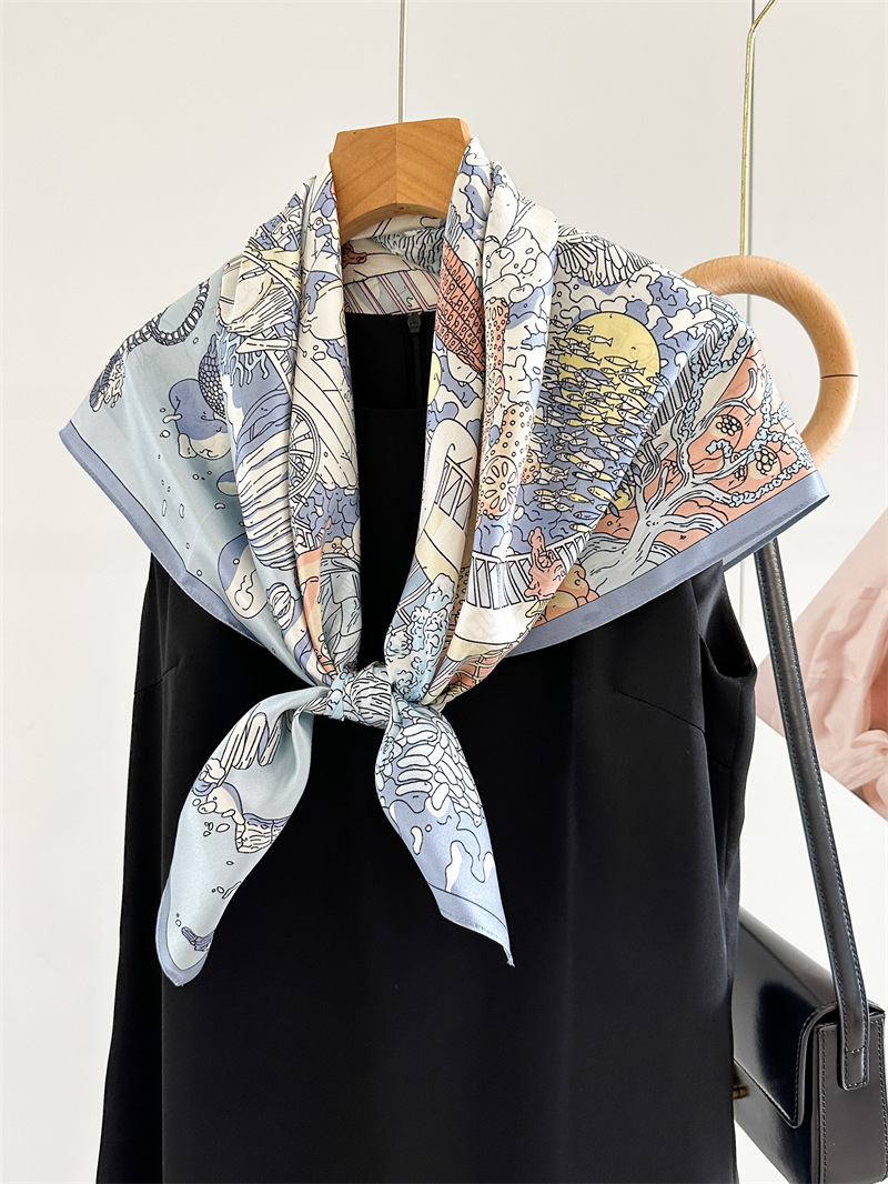 12MM Satin Silk Scarf Women 90 - đánh giá và giá Travel Accessories Gifts For Women