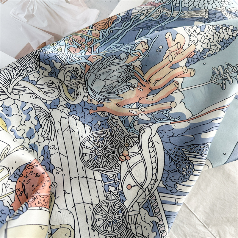 12MM Satin Silk Scarf Women 90 - đánh giá và giá Travel Accessories Gifts For Women