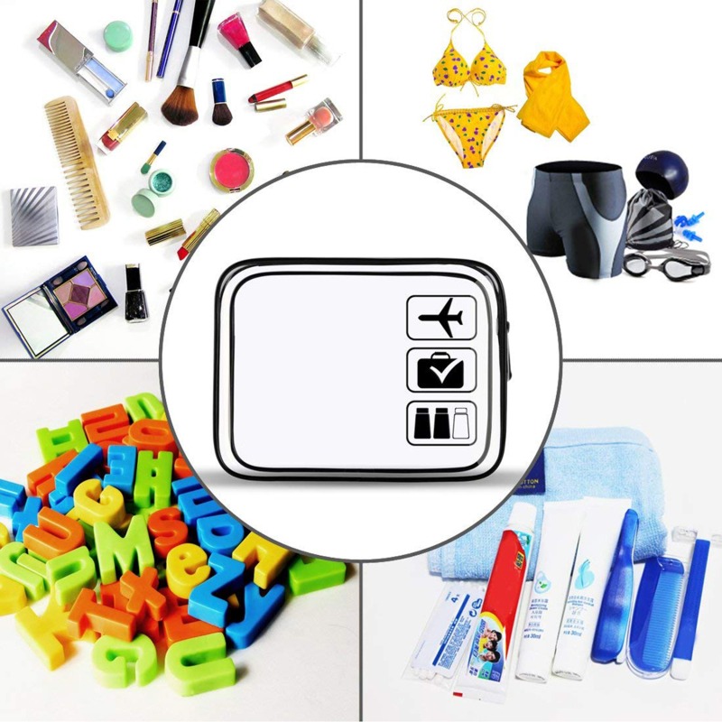 Clear Zippered Makeup Organize - đánh giá và giá Toiletry Bag Tsa