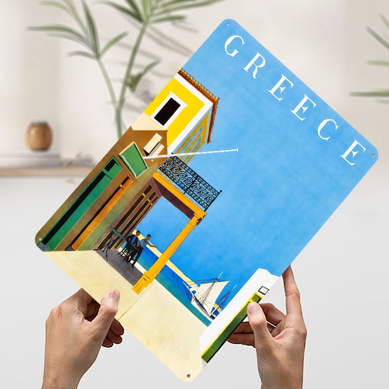 Greece Travel Metal Poster Cus - đánh giá và giá Travel Accessories Greece