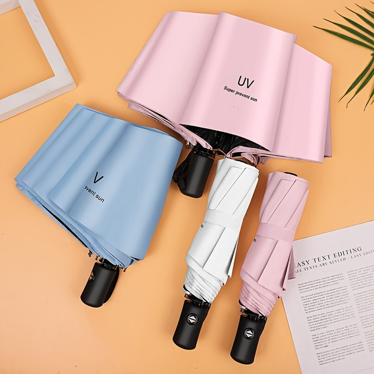 8 Ribs Extra Large Solid Color - đánh giá và giá Travel Umbrella Compact