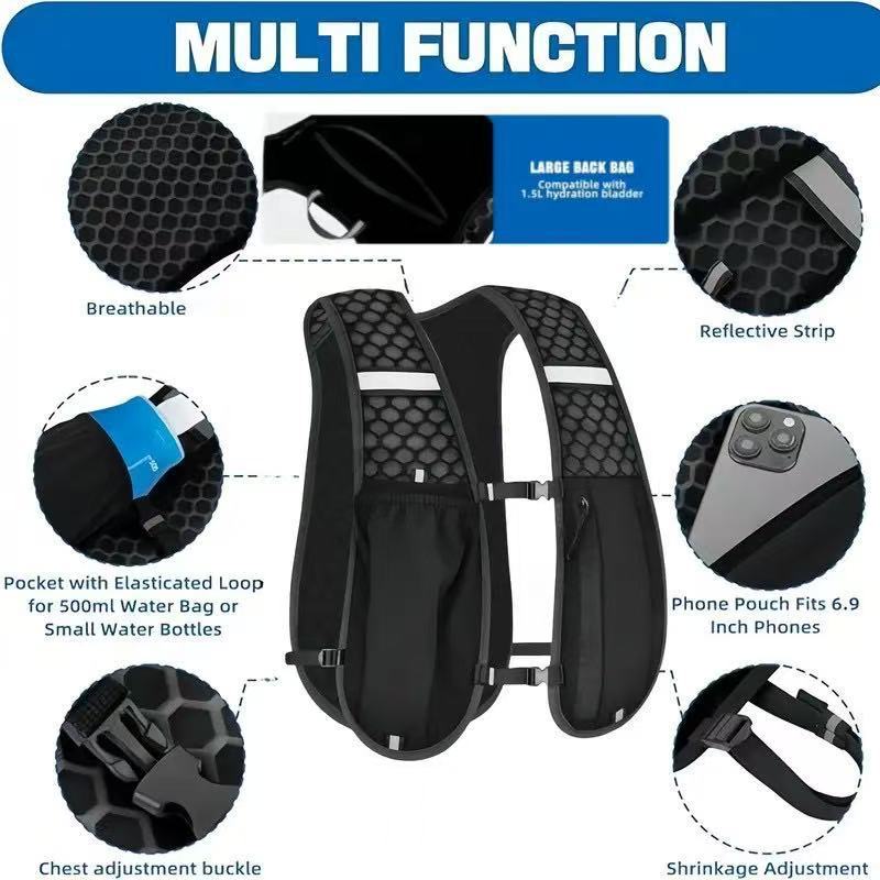 Unisex Running Vest Water-Resi - đánh giá và giá Hydration Pack Backpack