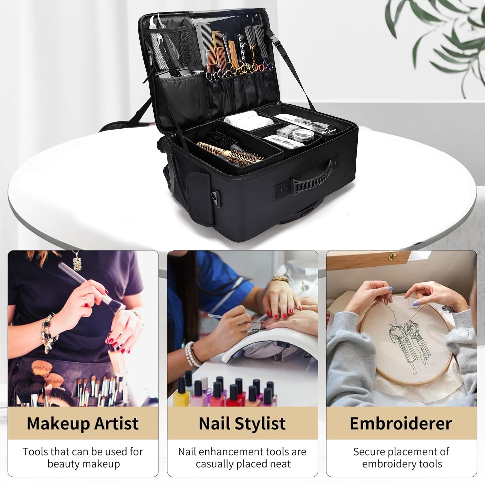 Salon Rolling Makeup Case Trai - đánh giá và giá Travel Accessories In Train