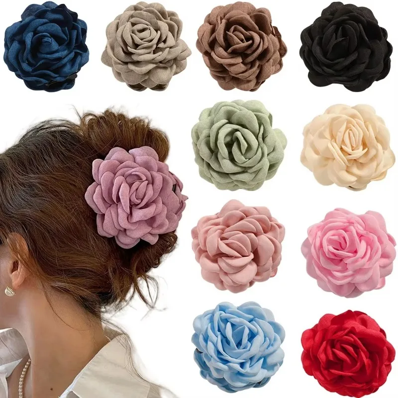French Fabric Rose Flower Hair - đánh giá và giá Travel Accessories Girls