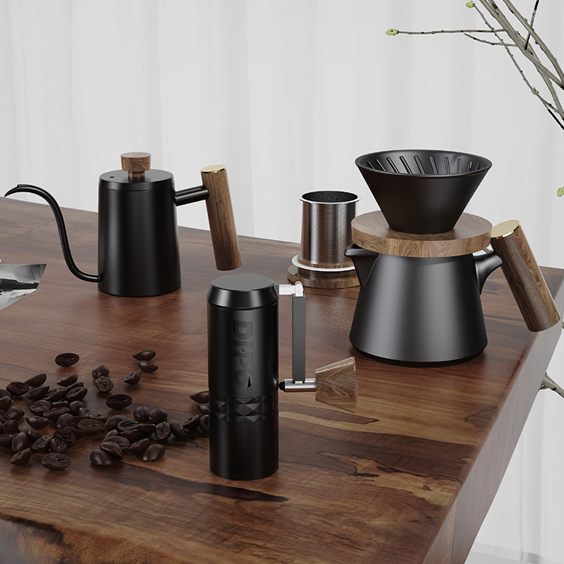 DHPO Luxury Coffee Kit Set wit - đánh giá và giá Portable Travel Kettle