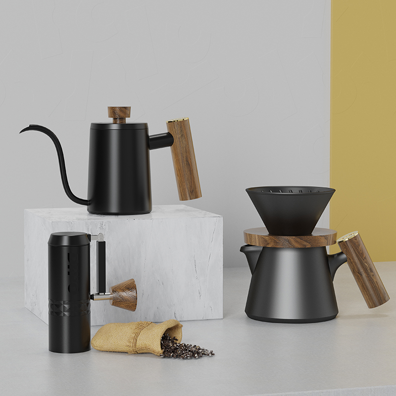 DHPO Luxury Coffee Kit Set wit - đánh giá và giá Portable Travel Kettle