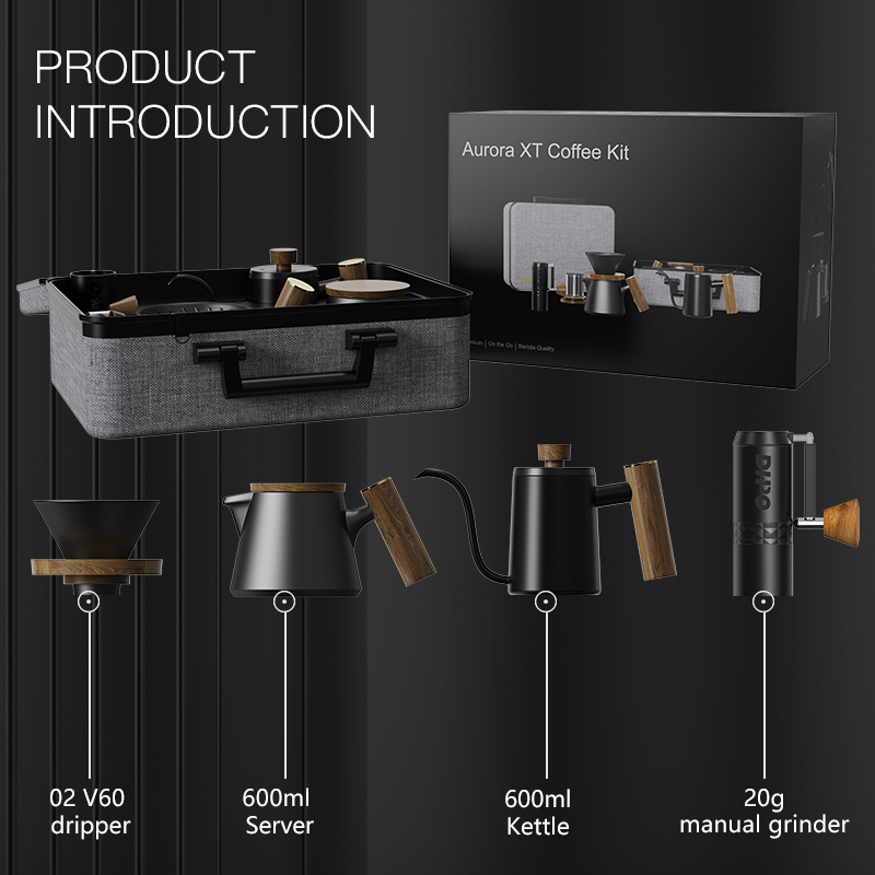 DHPO Luxury Coffee Kit Set wit - đánh giá và giá Portable Travel Kettle