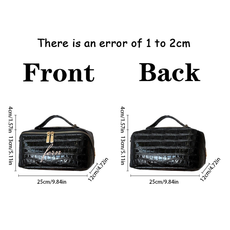 Embroidered Croc Makeup Bag Pe - đánh giá và giá Travel Accessories Gifts For Her