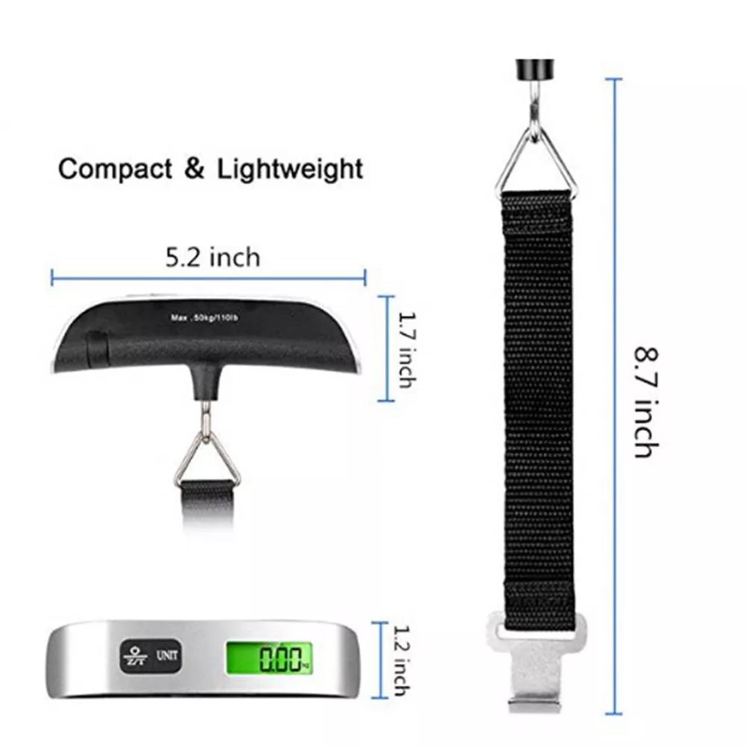 Hành lý quy mô 110lb 50kg kỹ t - đánh giá và giá Luggage Scale Hanging