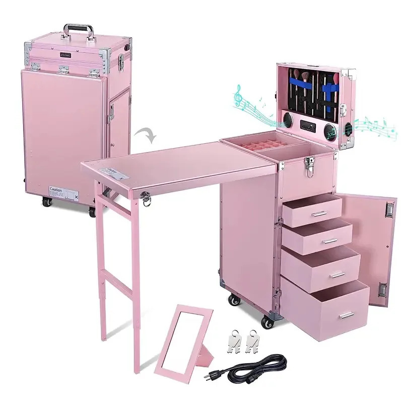 Rolling Manicure Table Foldabl - đánh giá và giá Travel Accessories In Train